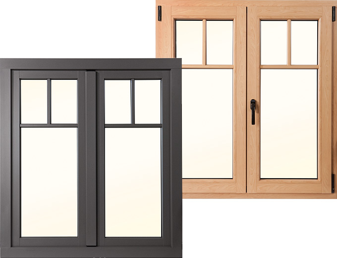 Fenster in verschiedenen Designs